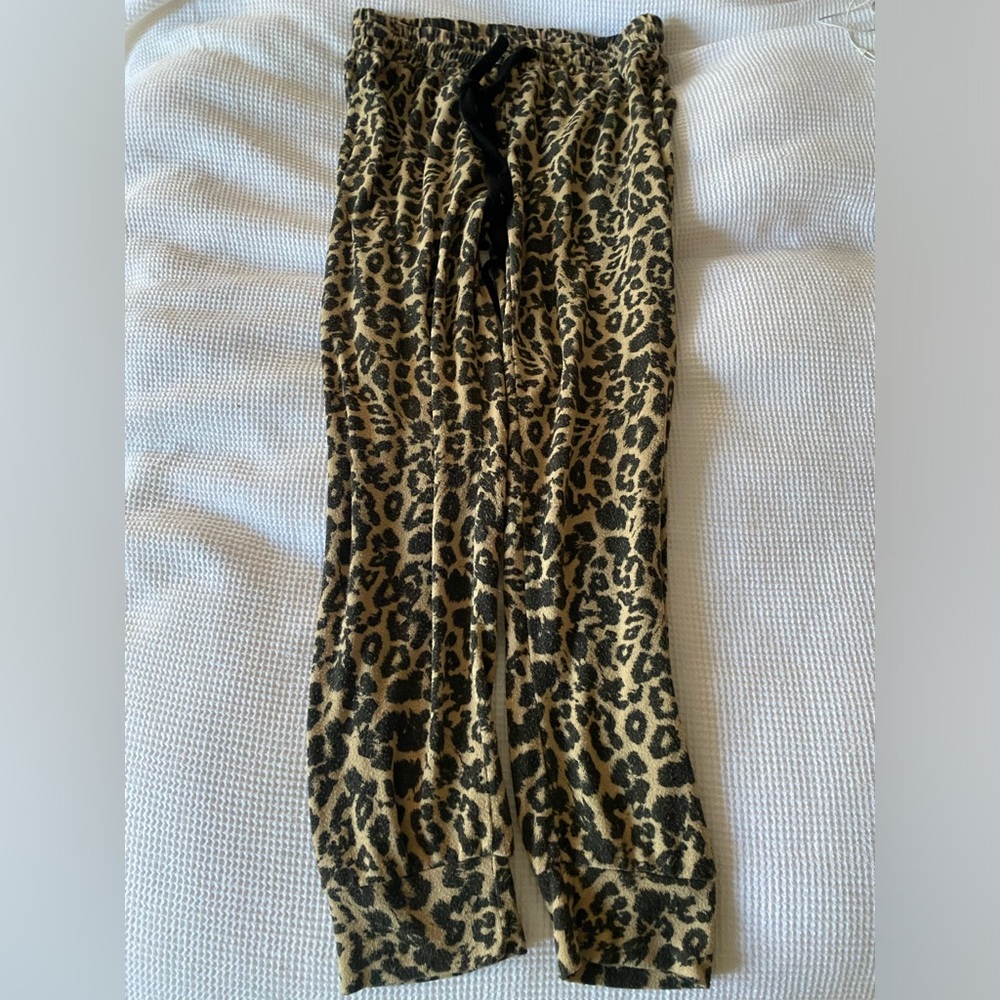 LNA leopard print joggers in great condition.